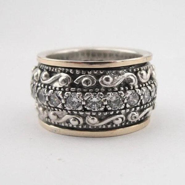 Ring with carved gemstone
