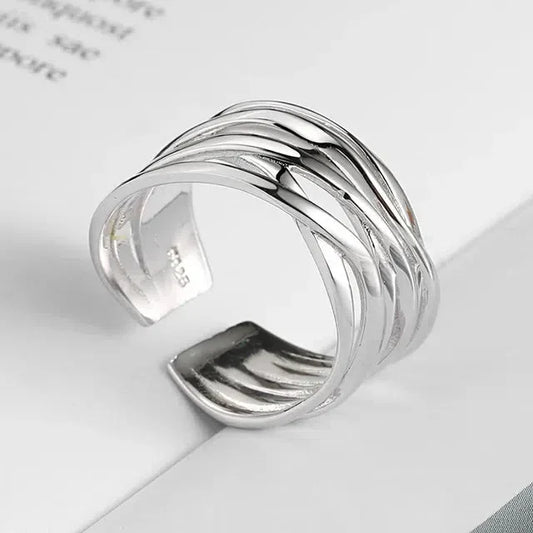 Vintage Silver Multilayer Earrings